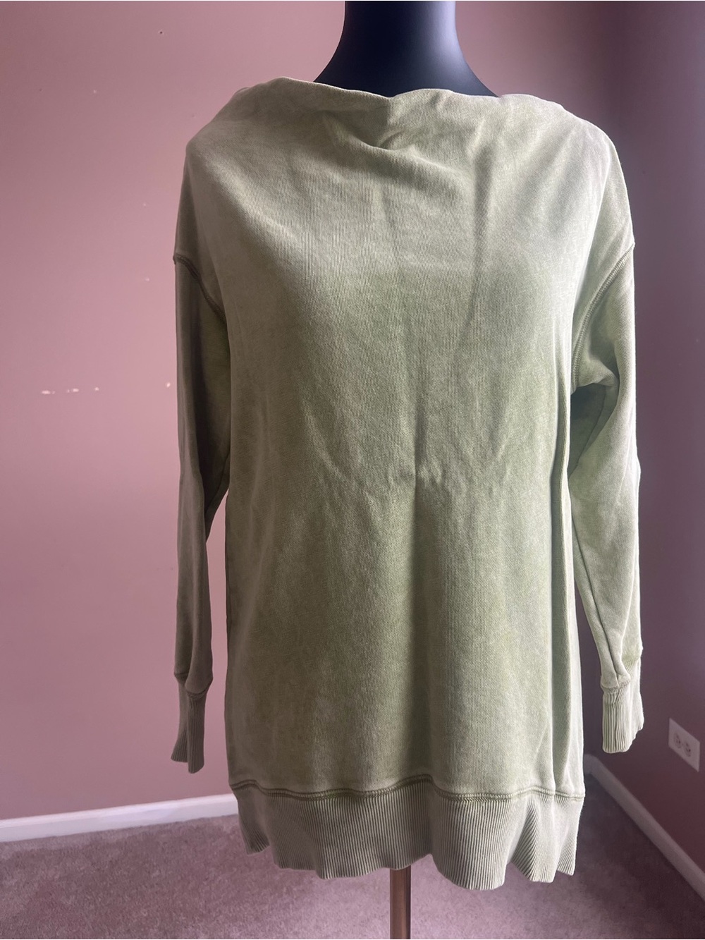 Anthropologie pilcro & the letterpress off the shoulder Crewneck Tunic in sage